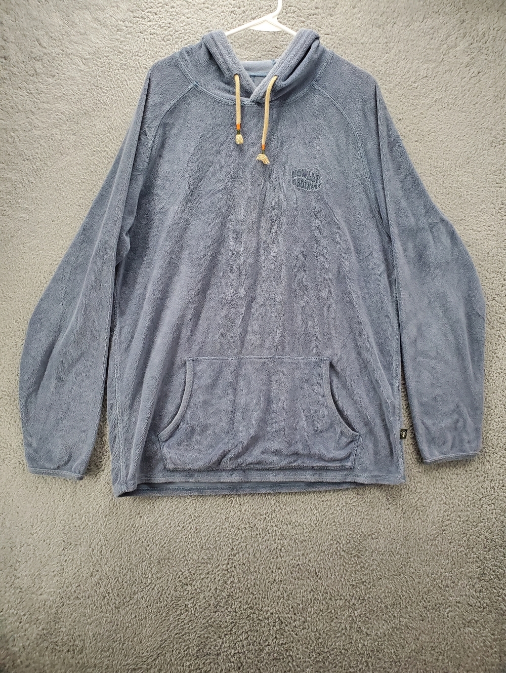 Howler Brothers Terrycloth Hoodie Sweatshirt Mens XL Blue